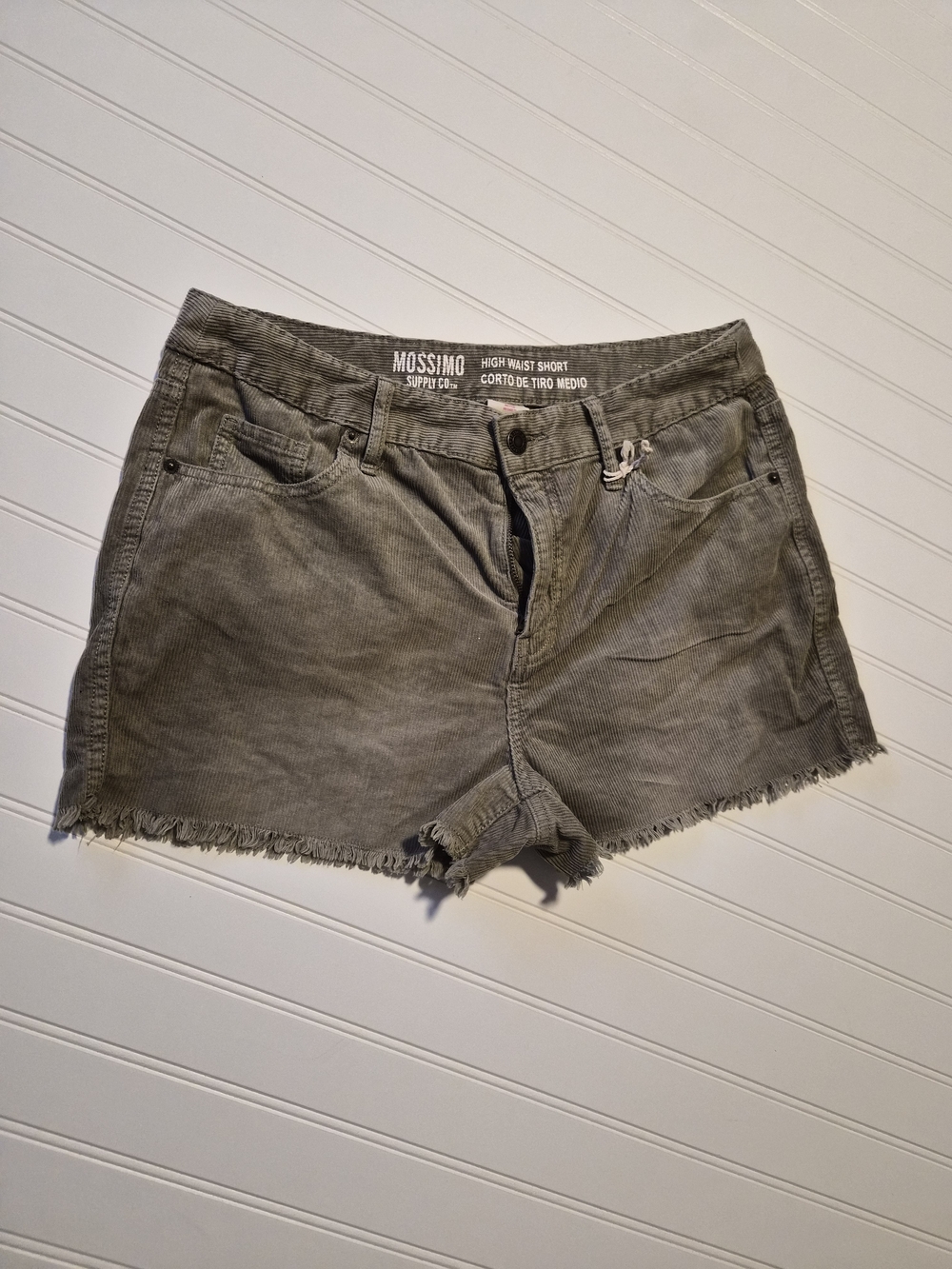 Mossimo High-Rise Women's Shorts in Olive Gray